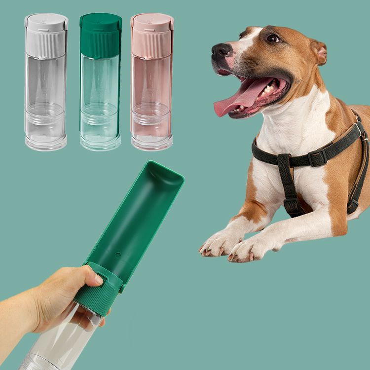 Cestovní láhev na vodu pro psy s integrovanou miskou